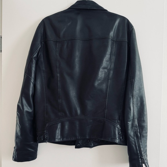 Allsaints Black Leather Lambskin Moto Jacket - Picture 2 of 6